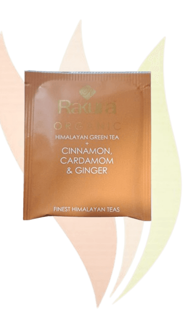Organic Green Tea + Cinnamon, Ginger, and Cardamom 100 TB Envelope
