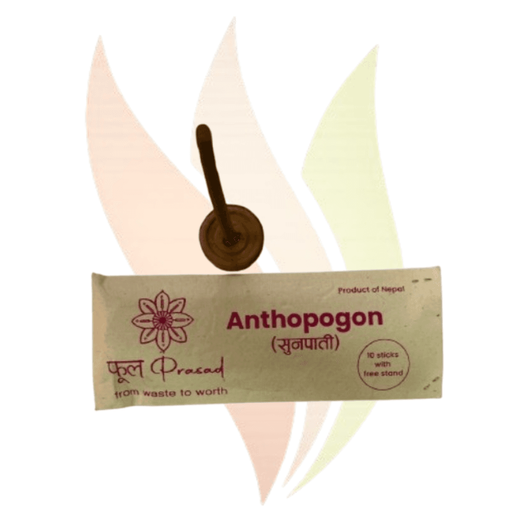 Sunpati Anthopogon Tibetan Incense 10 pcs with Stand
