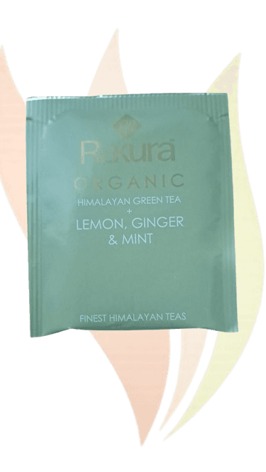 Organic Green Tea + Lemon, Ginger and Mint 100 TB Envelope